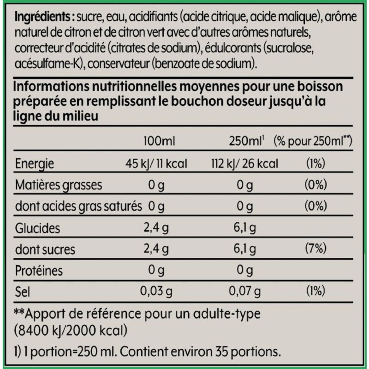 Concentré SODASTREAM 7UP FREE 440ML