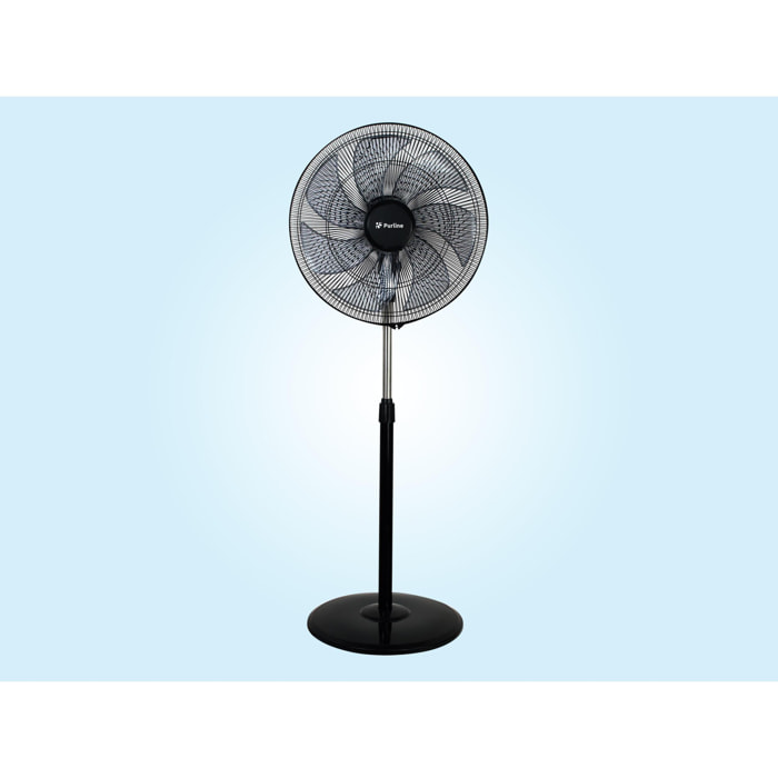 Ventilateur de sol industriel 100W avec 7 pales