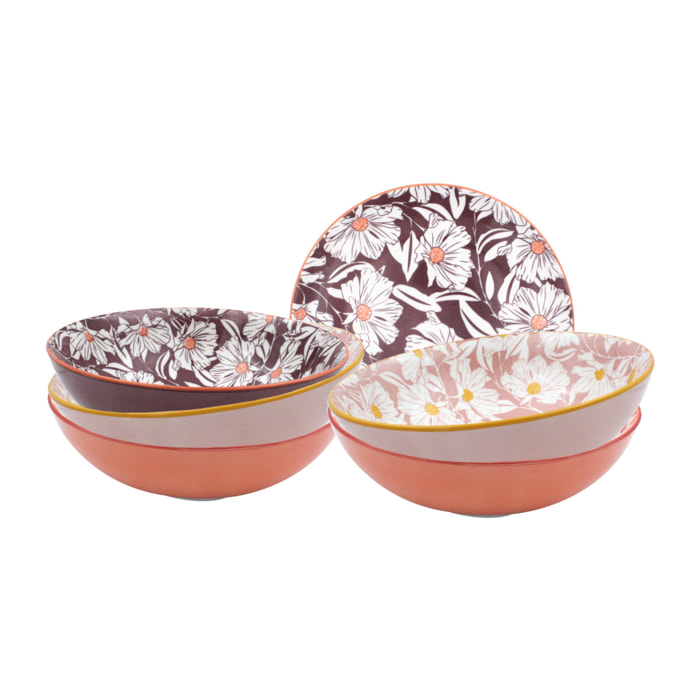 Lot de 6 assiettes creuses, OPHELIA
