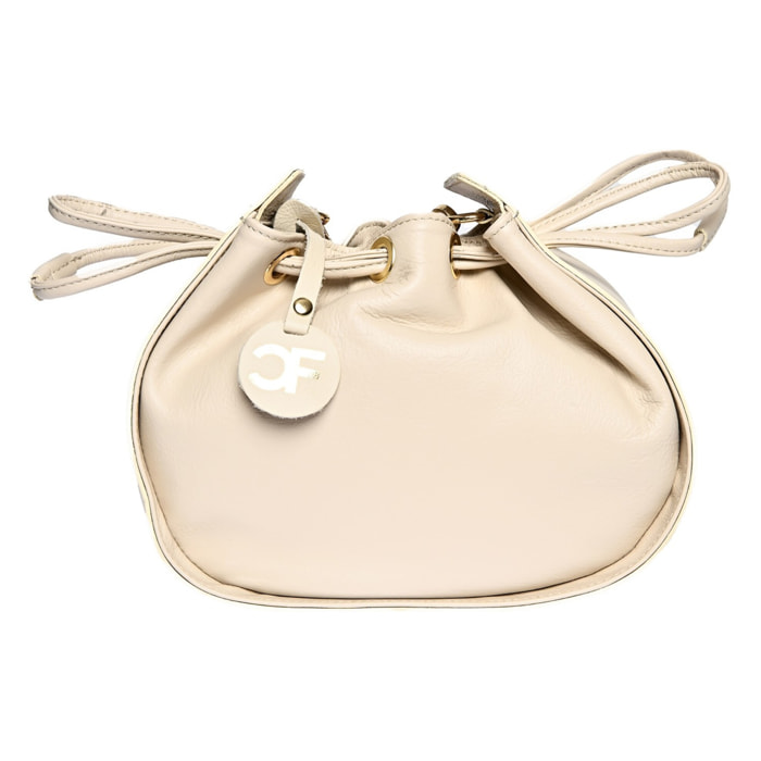 Borsa a spalla Carla Ferreri Beige