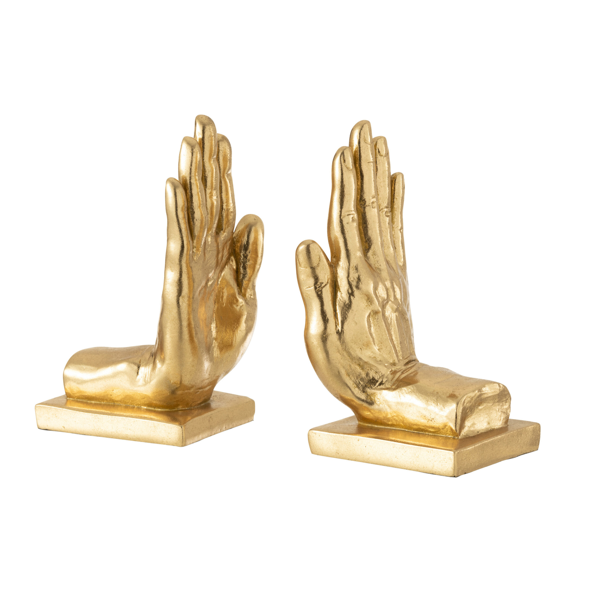 J-Line serre-livre Mains - polyrésine - or