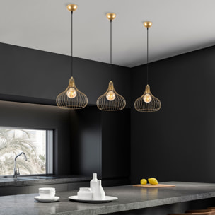 Lámpara de techo - Oro brillante, 22x22x120