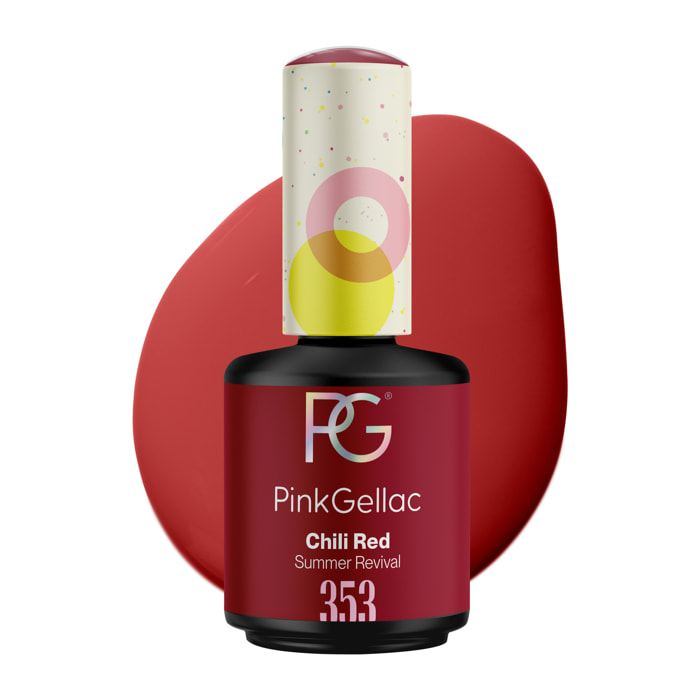 Vernis semi-permanent - 353 Chili Red - 15 ml