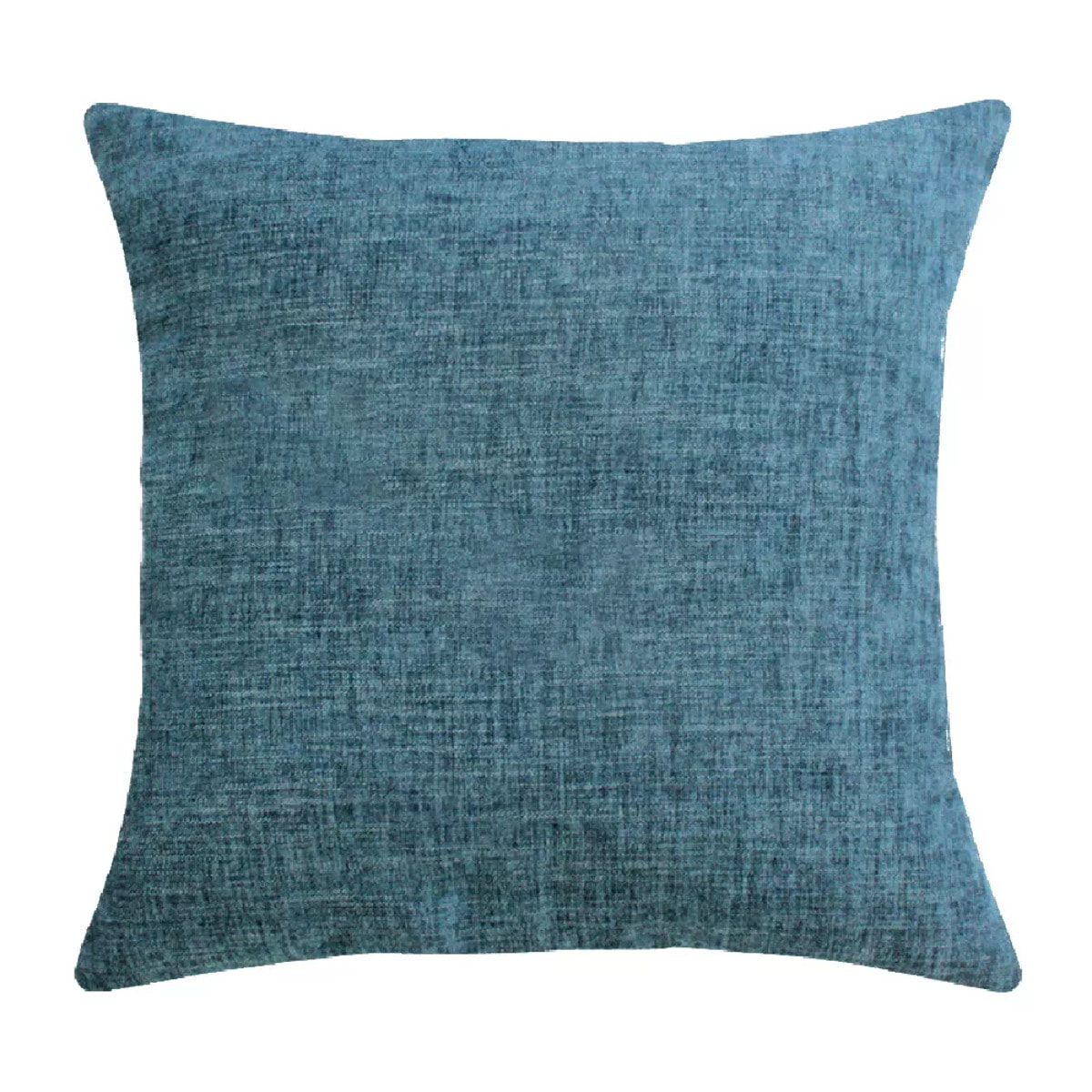 Housse de coussin polyester jeu d'unis gris Tweed orage