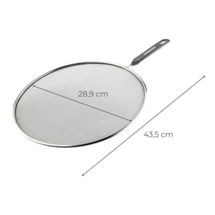 Lot de 2 couvercles 43,5/28,9 cm en inox et plastique avec 2 ustensiles de cuisine Fackelmann Basic