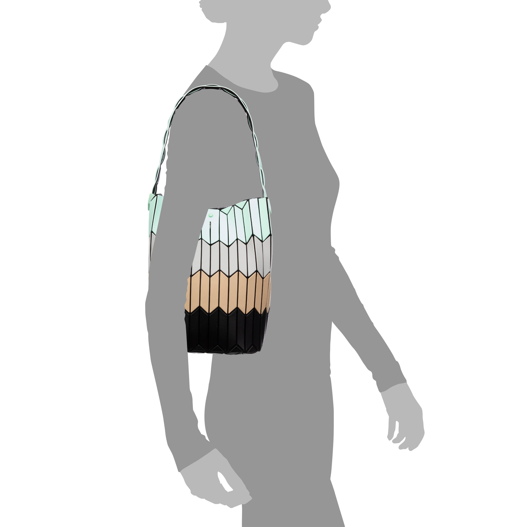 Arroscia borsa a spalla design geometrico.