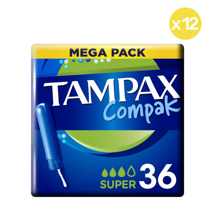 12x36 Tampons Compak Super, Tampax