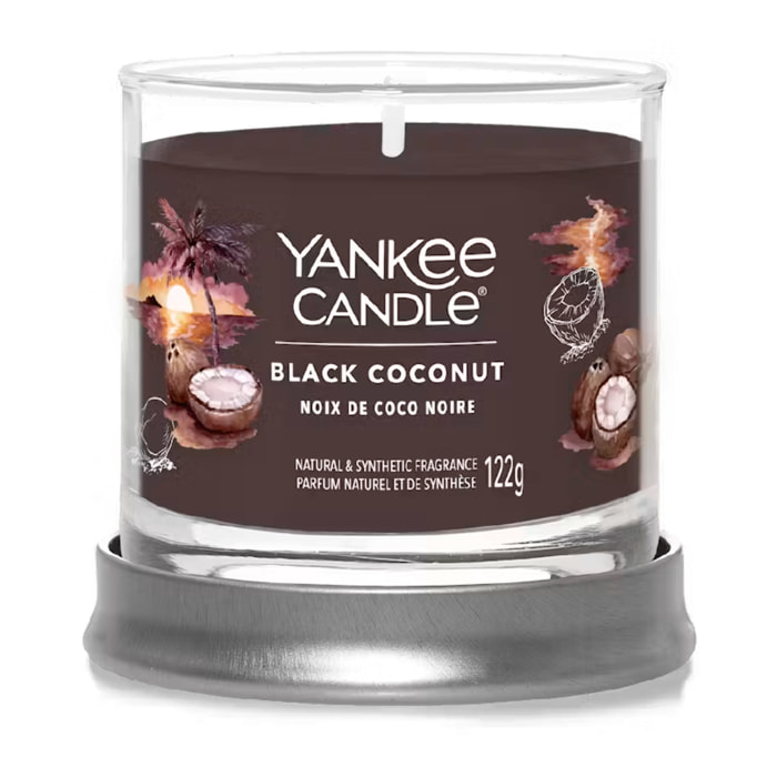 Candela piccola signature Black Coconut Yankee Candle