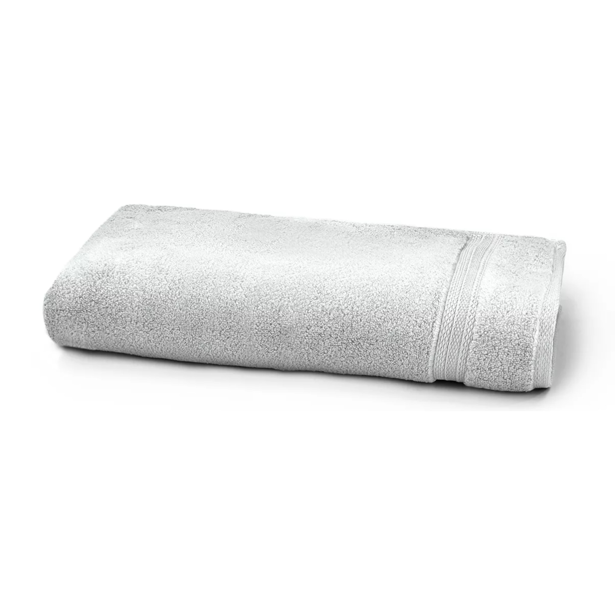 Drap de douche pur coton 550 g/m² uni gris Elea nuage