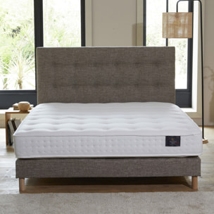 Ensemble Ciel + tête de lit capitonnée - Matelas mousse Orbis recyclé