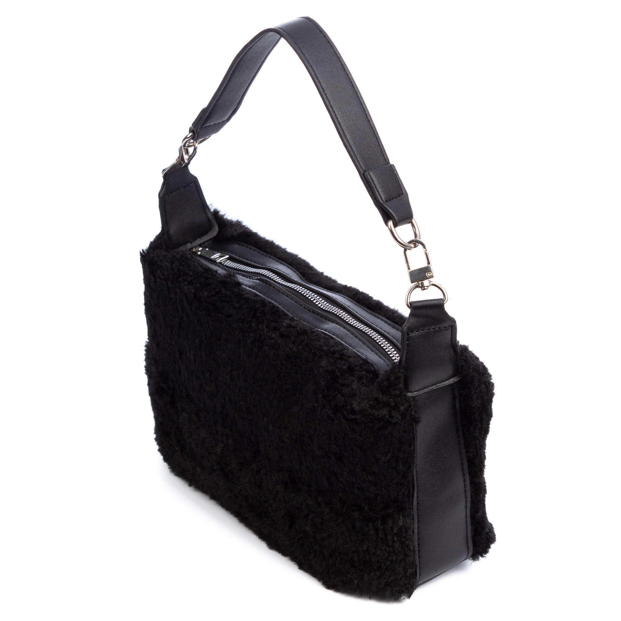 Atzara bolso de mano de pelo suave.