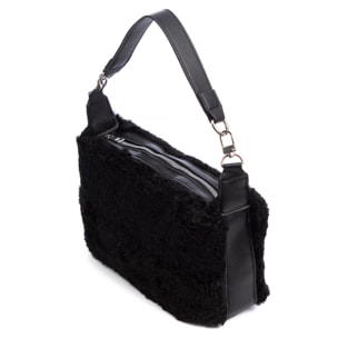 Atzara bolso de mano de pelo suave.