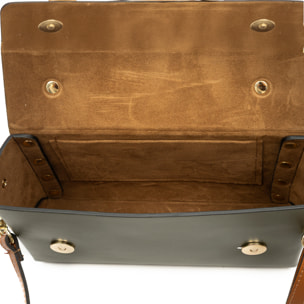 Bernareggio Bolso bandolera Mujer. Piel auténtica Ruga.
