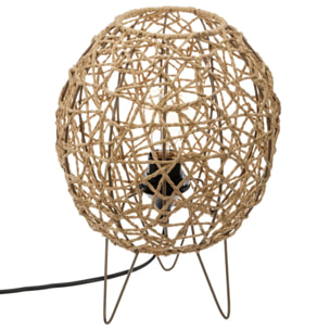Lampe "Raahe" beige H34cm