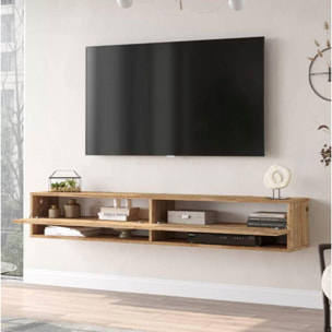 Mueble Elegante Tv Futura Con Estanteria