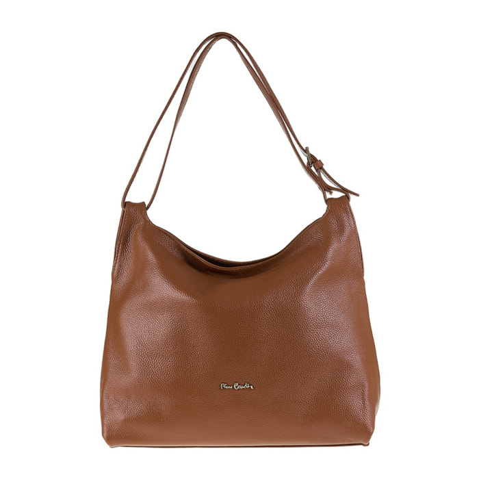 Borsa a spalla da donna Made in Italy - Modello Divina - 100% pelle - 36.0 x 31.0 x 12.0 cm