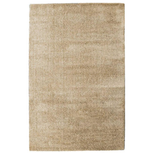 Tapis longs poils shaggy tissé motif uni NADI