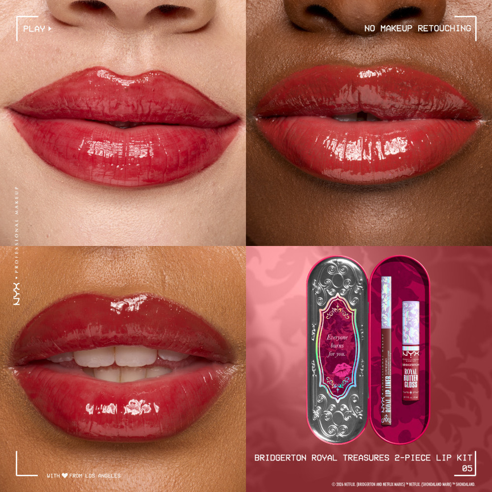 NYX Professional Makeup Collection Limitée Bridgerton Royal Kit Lèvres 05