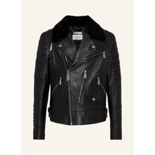 PHILIPP PLEIN Biker de cuero