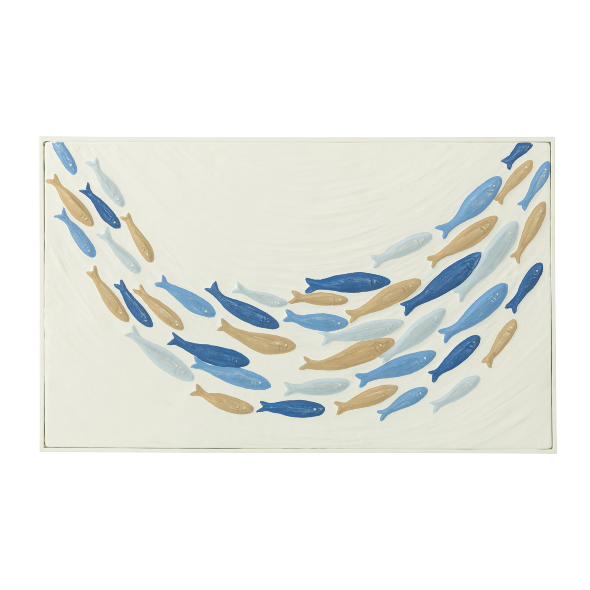 J-Line Decoration Murale Banc De Poisson Doli Fer Mix