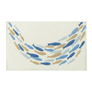 J-Line Decoration Murale Banc De Poisson Doli Fer Mix