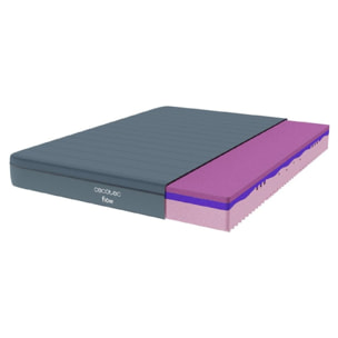 Cecotec Matelas Flow Genuine + 135x190 3 couches, hauteur 28 cm, haute fermeté,