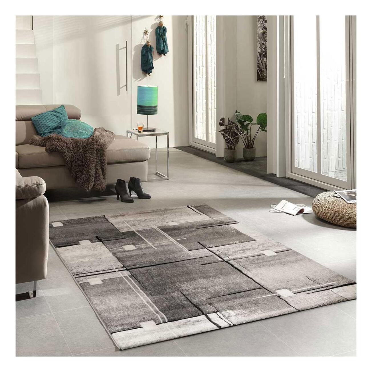 Petit tapis Povo aux motifs géométriques