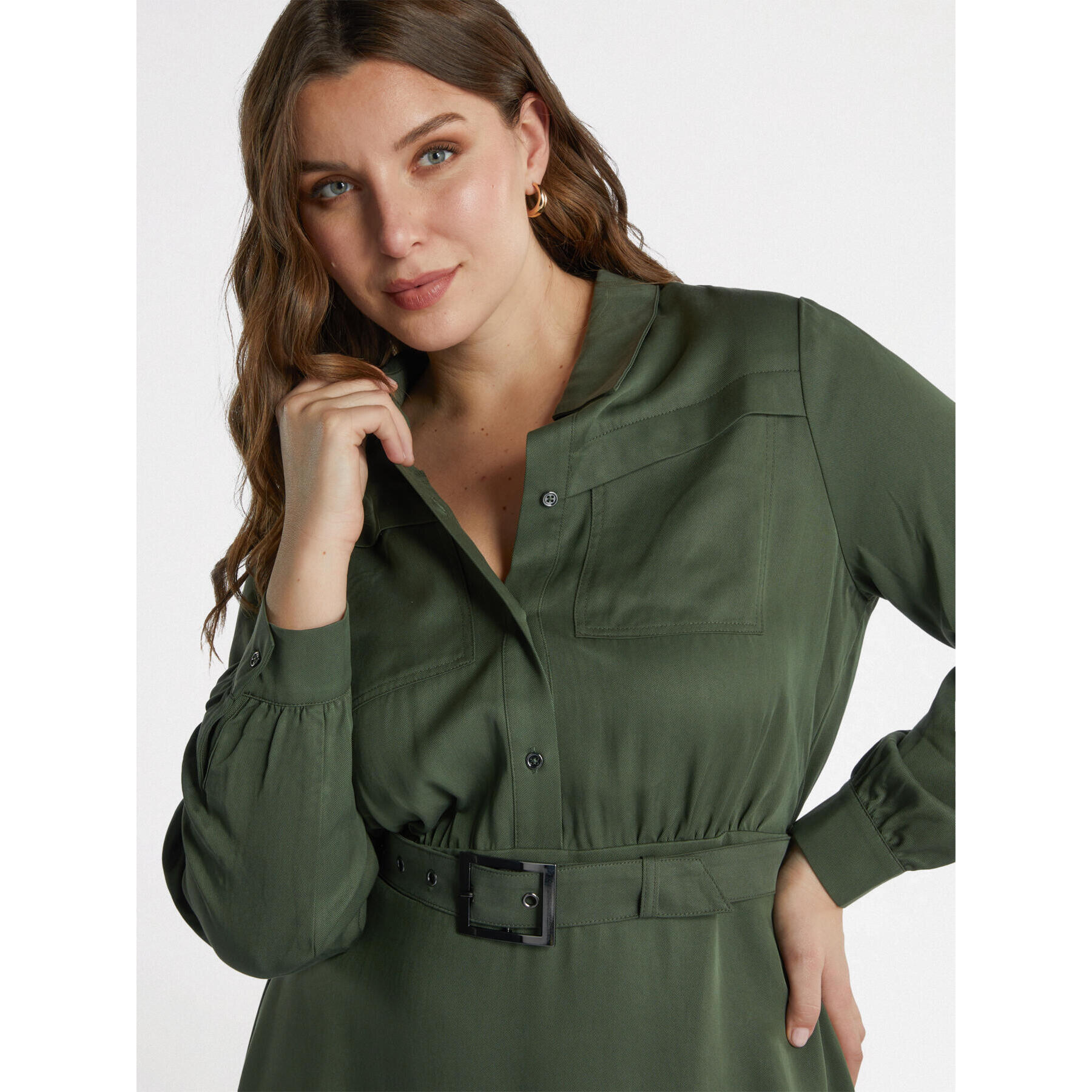 Fiorella Rubino - Vestido con fibras de TENCEL™ - Verde
