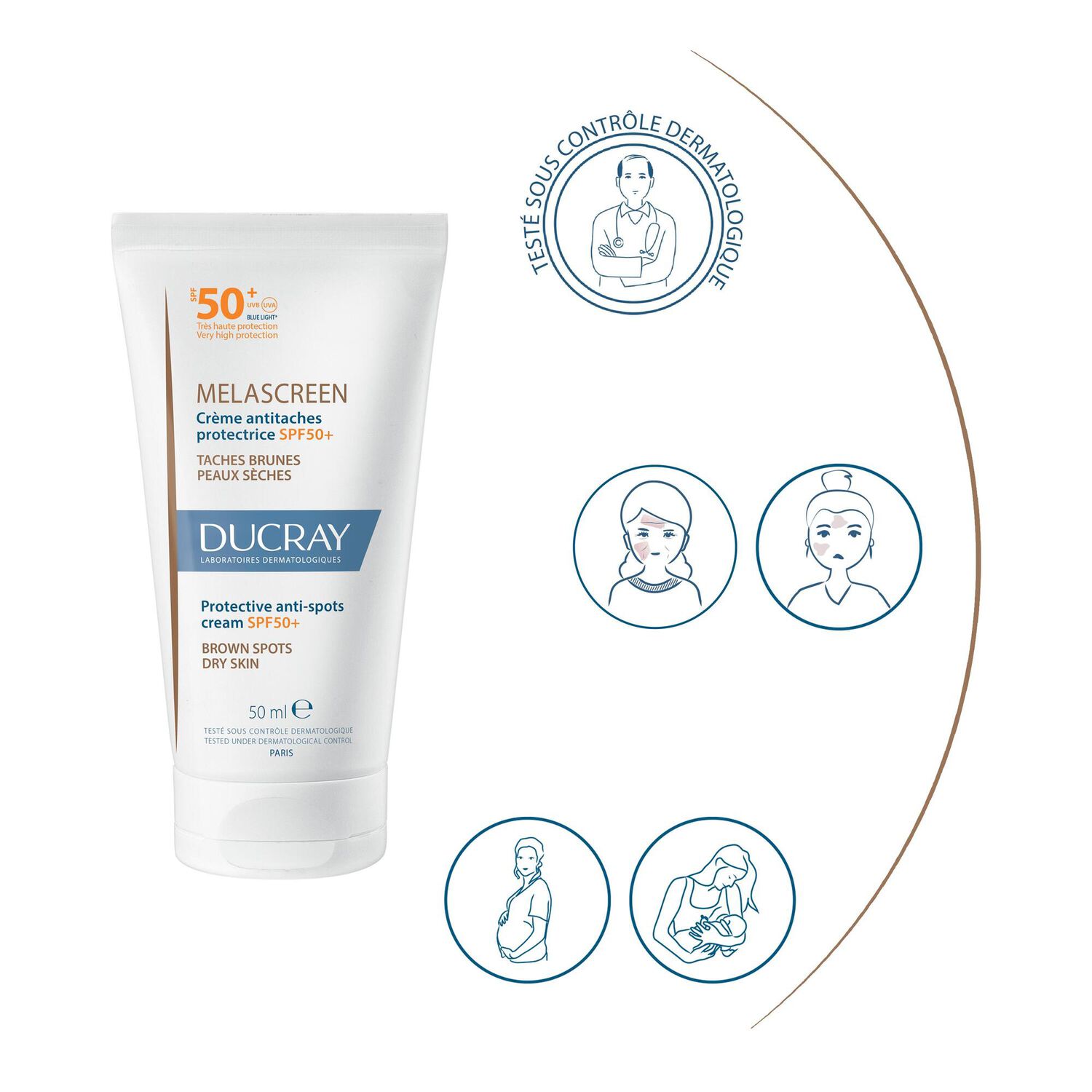 Melascreen SPF50+ - Crème Antitaches Protectrice 50ml