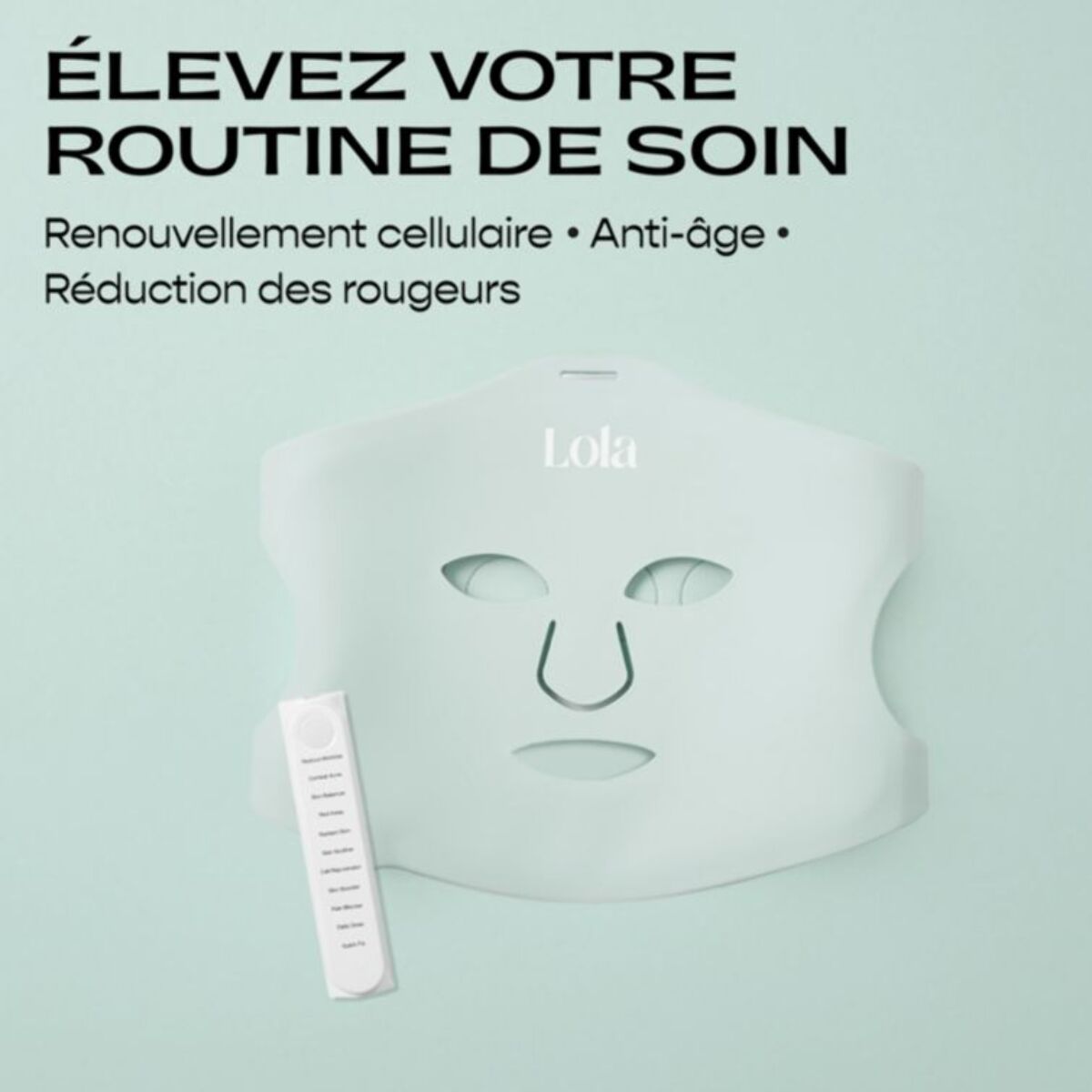 Masque LED LOLA Glow Mint