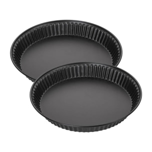Lot de 2 moules à quiche lorraine 28 cm Zenker Spécial Countries