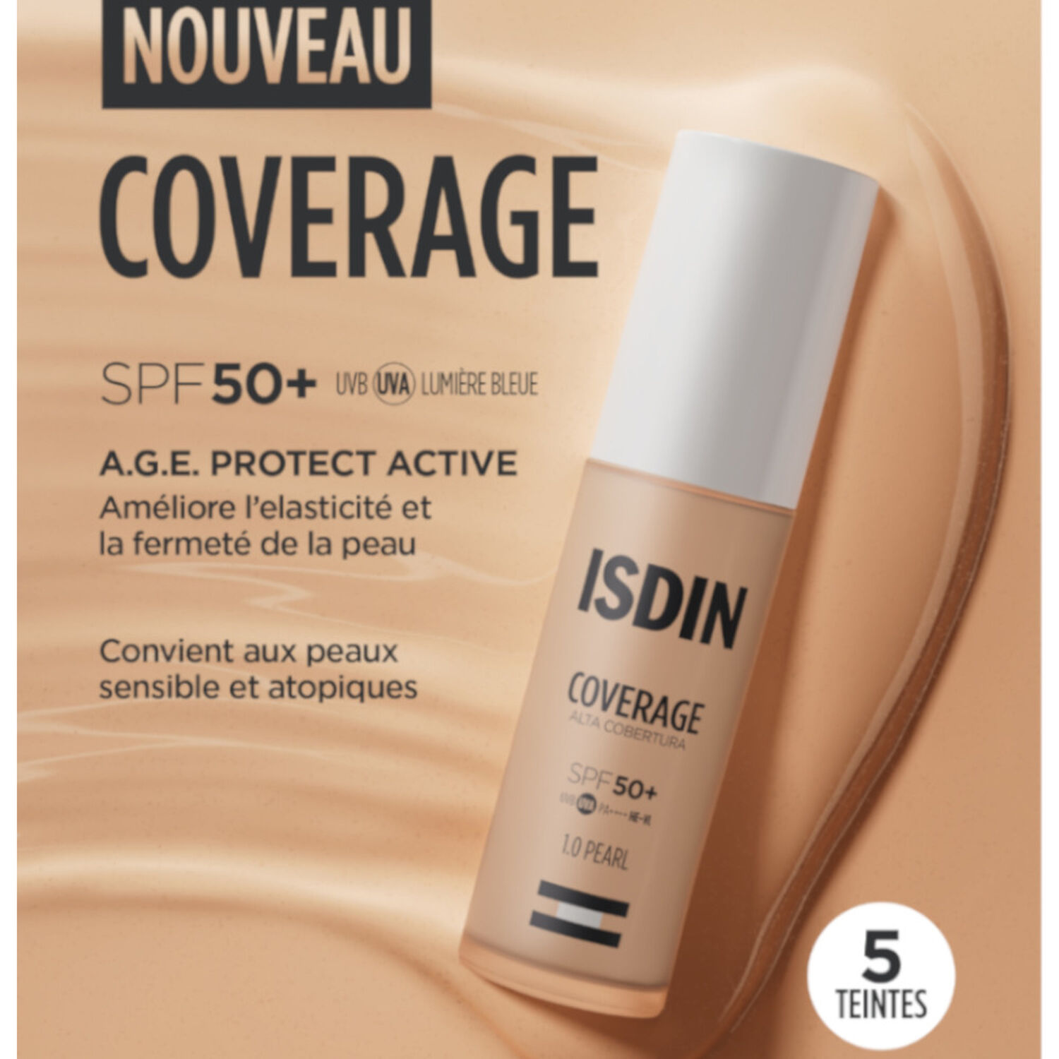 Coverage  A.G.E. Protect Active - Fond de Teint Haute Couvrance SPF50+ 30ml