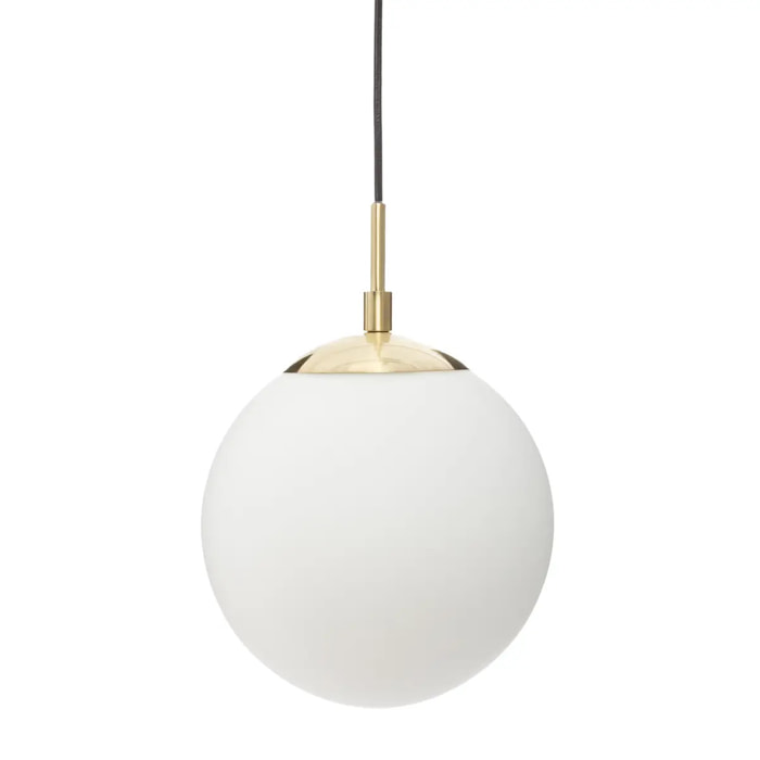 Suspension boule "Dris" - métal doré D20 cm