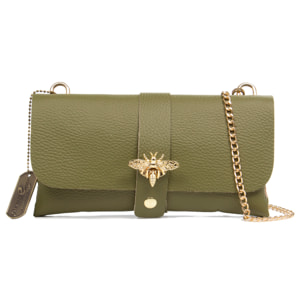 Borsa a tracolla da donna Amaseno. Vera pelle Dollaro.