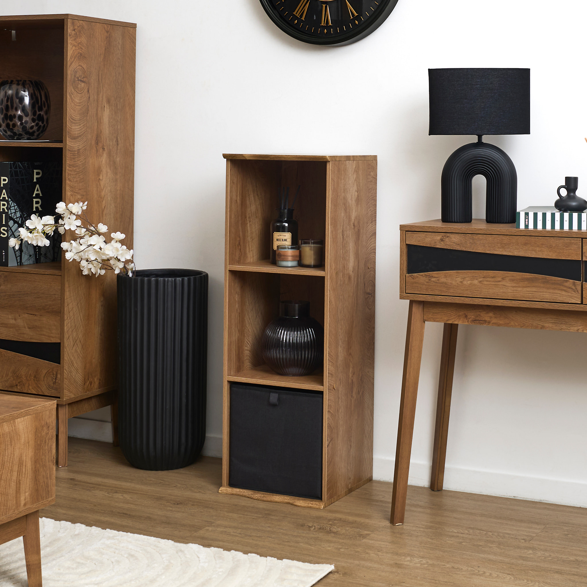 Rangement Modulable 3 Cases - HOME DECO FACTORY - Forest - Marron