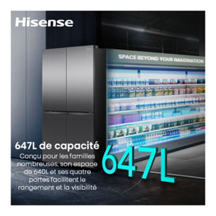 Réfrigérateur multi portes HISENSE RQ5P640SSKD