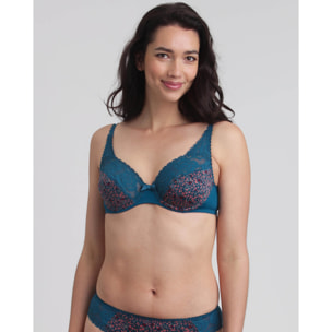 Sujetador con aros de encaje reciclado y microfibra