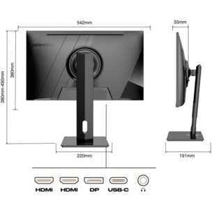 Ecran PC 4K JAPANNEXT JAPANNEXT JN-IPS2380UHDR-C65W-HSP 24'' IPS 4K HDR10 USB-C 65W KVM