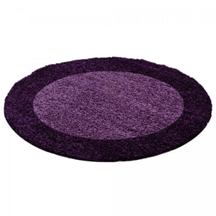 Tapis poils longs shaggy tissé motif simple NIVA