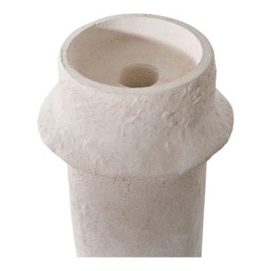 Set 2 portacandele in cemento bianco Vikasa Home