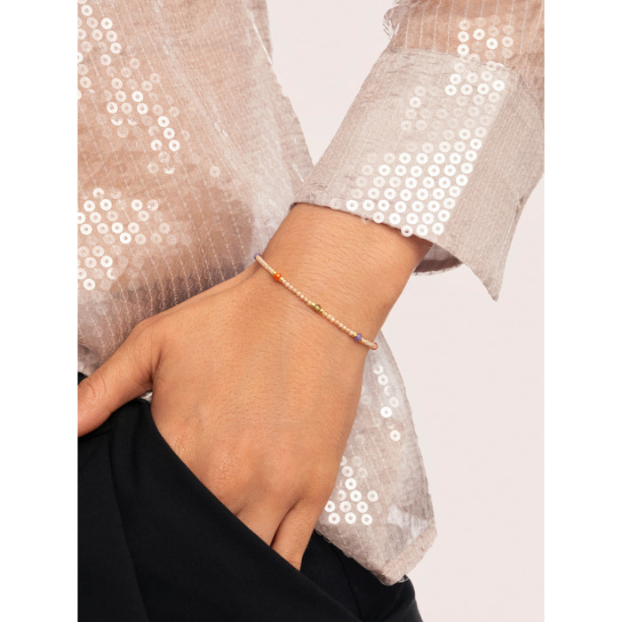 Pulsera Glam Acero Baño Oro