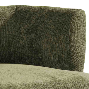 Poltroncina da interni in tessuto 75x72x68 cm verde - Seattle