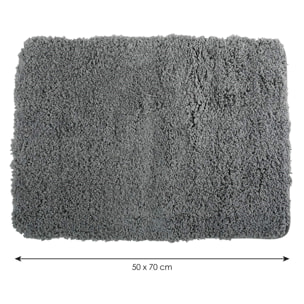 Alfombra de poliester, gris