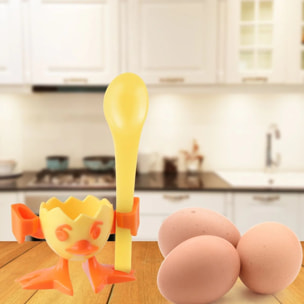 Coquetier avec cuillère Fackelmann Colors Edition