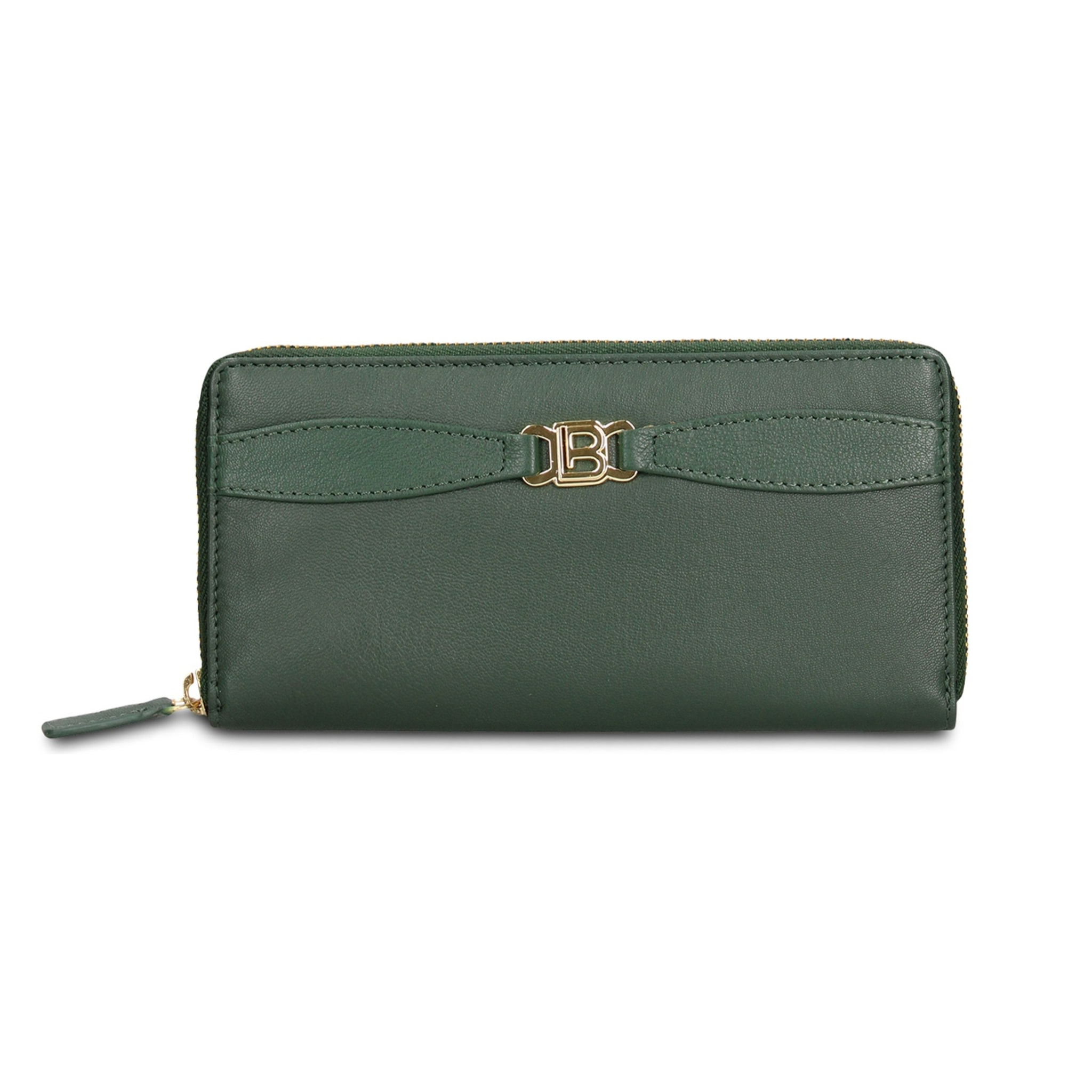 Portafoglio donna in vera pelle - Modello Eridana Plus - Con zip - 19.0 x 9.5 x 2.0 cm