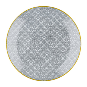 Assiette PATTERN Ø21cm - 6 pièces - Eclipse