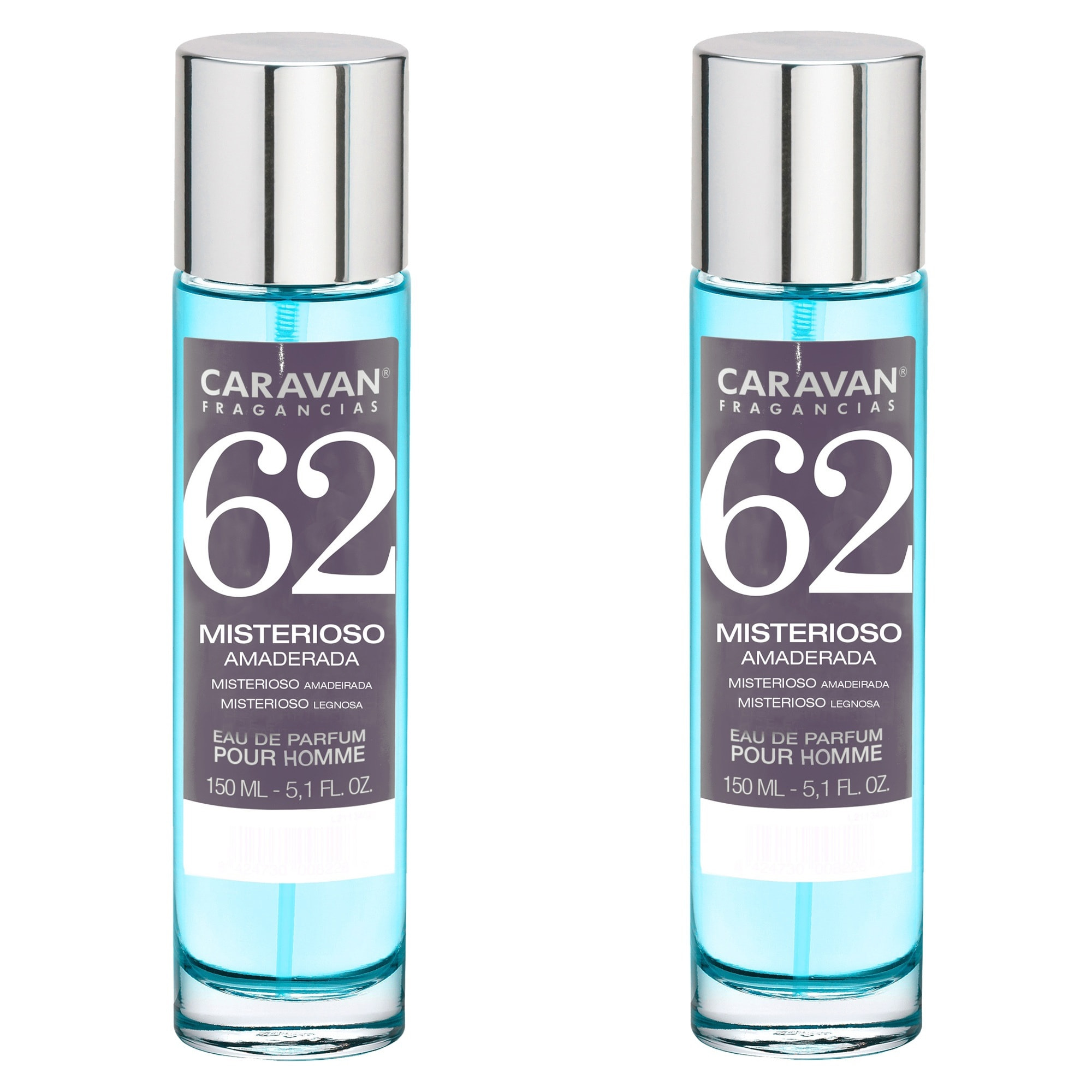 Caravan fragancias set de 2 frascos perfume de hombre nº62, de 150 ml