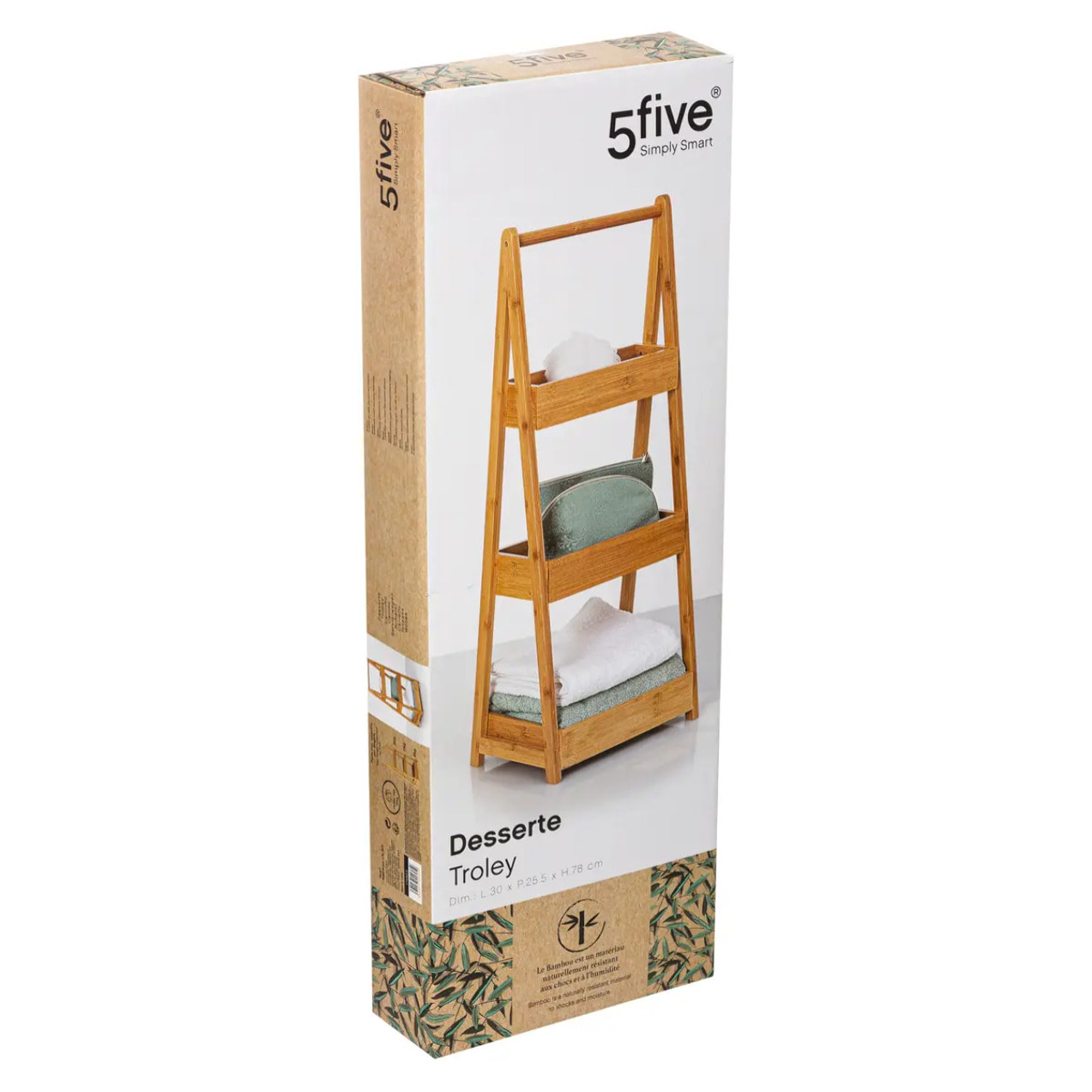 Desserte 3 niveaux "Green Harmony" bambou