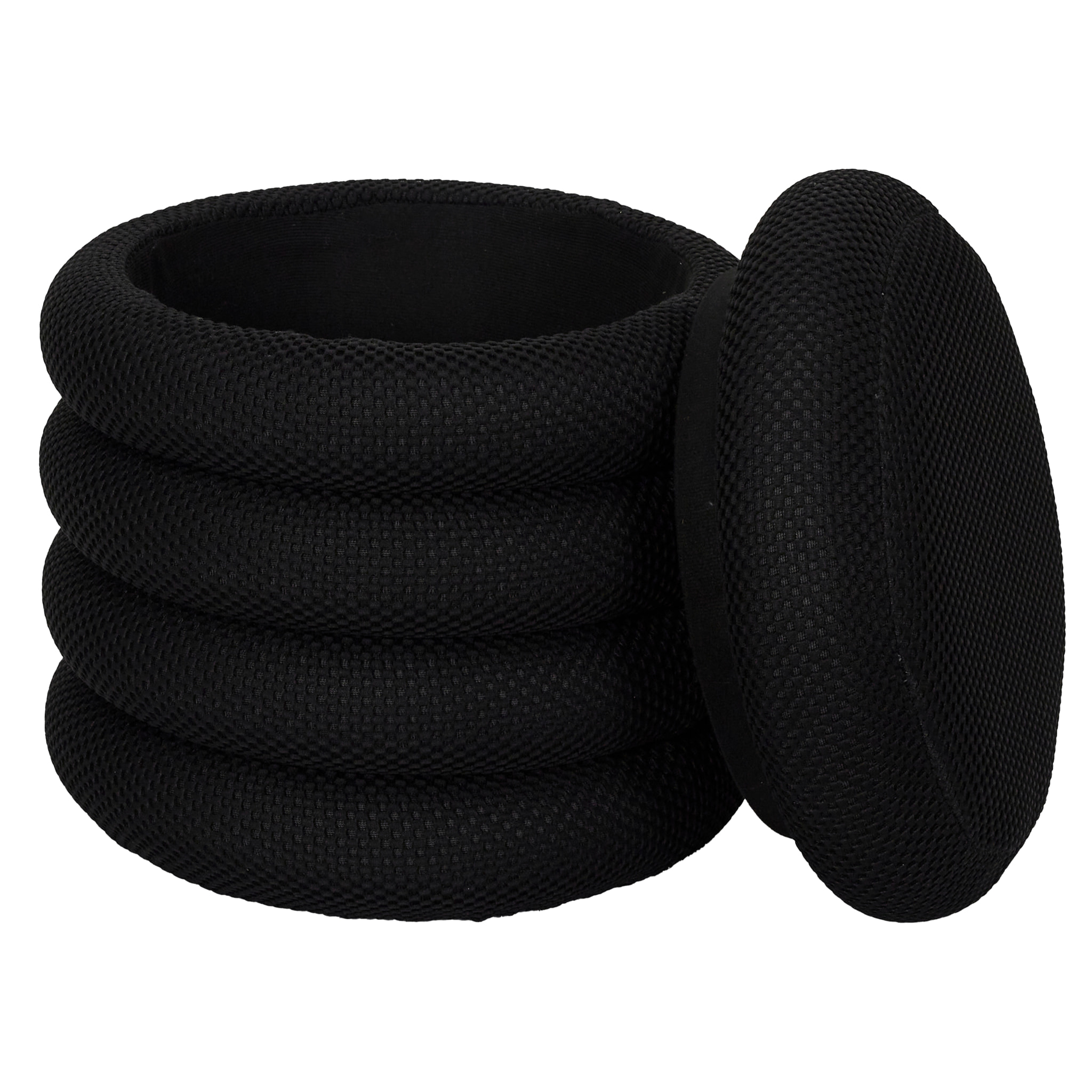 Pouf Rangement Atome Noir