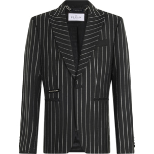 PHILIPP PLEIN Jacquard Blazer Lord Fit Strass